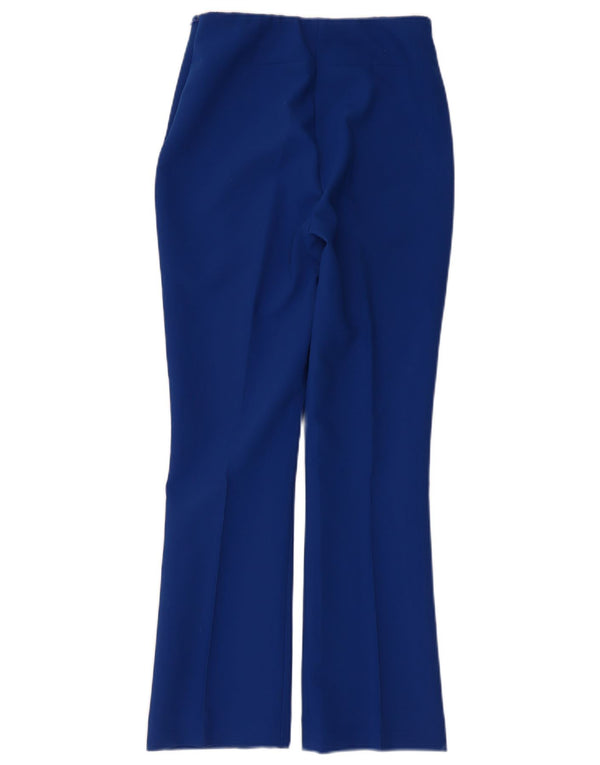Zara Womens Bootcut Casual Trousers XS W24 L26 Blue Polyester