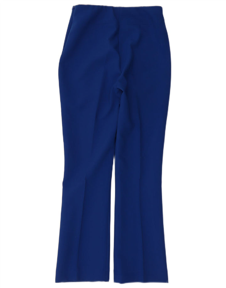 Pantaloni casual Bootcut da donna Zara XS W24 L26 poliestere blu