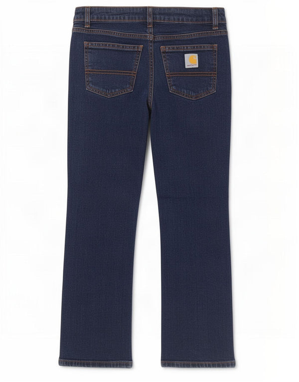 Jeans dritti per ragazze Carhartt 9-10 anni W24 L23 cotone blu navy