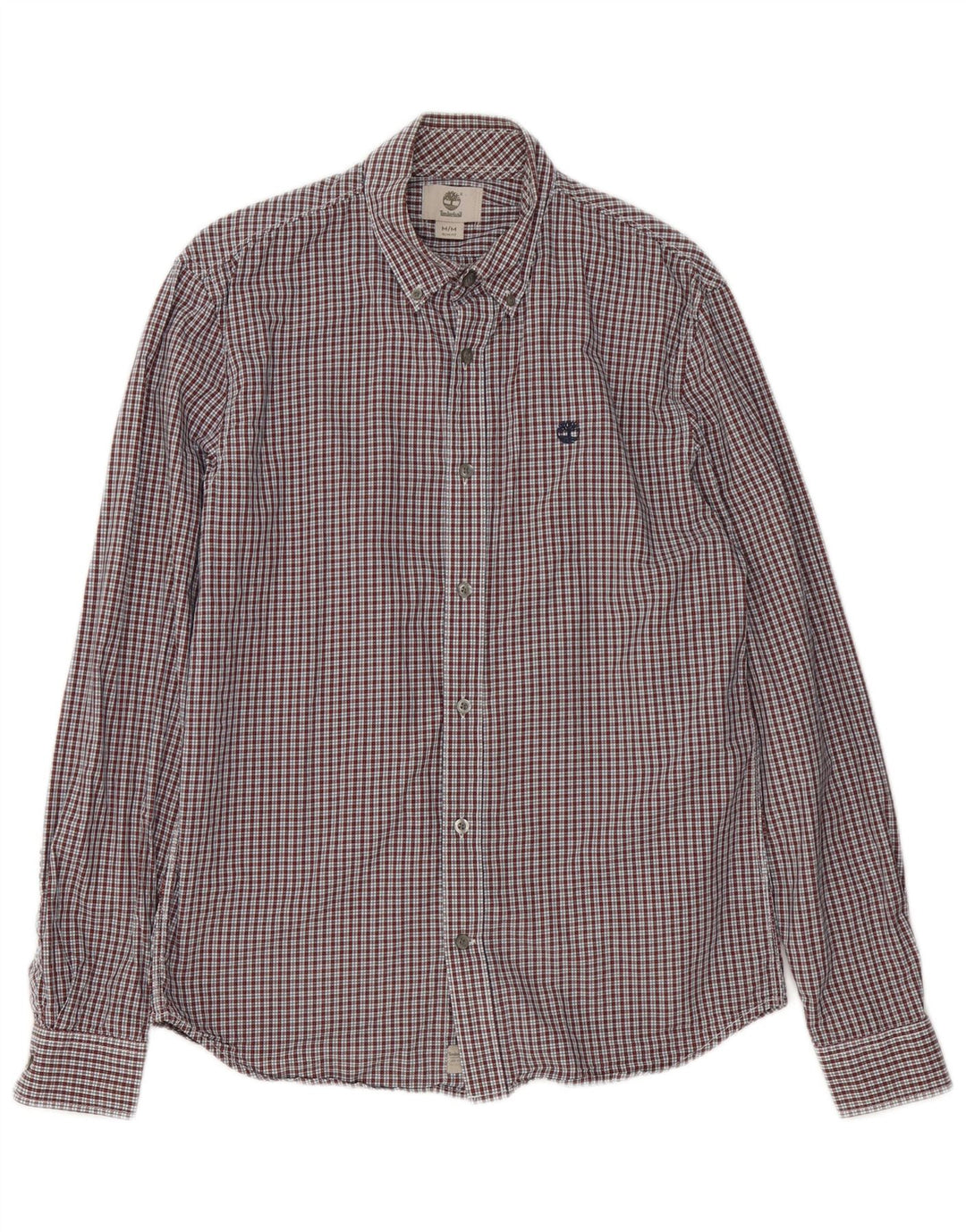 Camicia Timberland da uomo slim fit a quadretti rossi medi