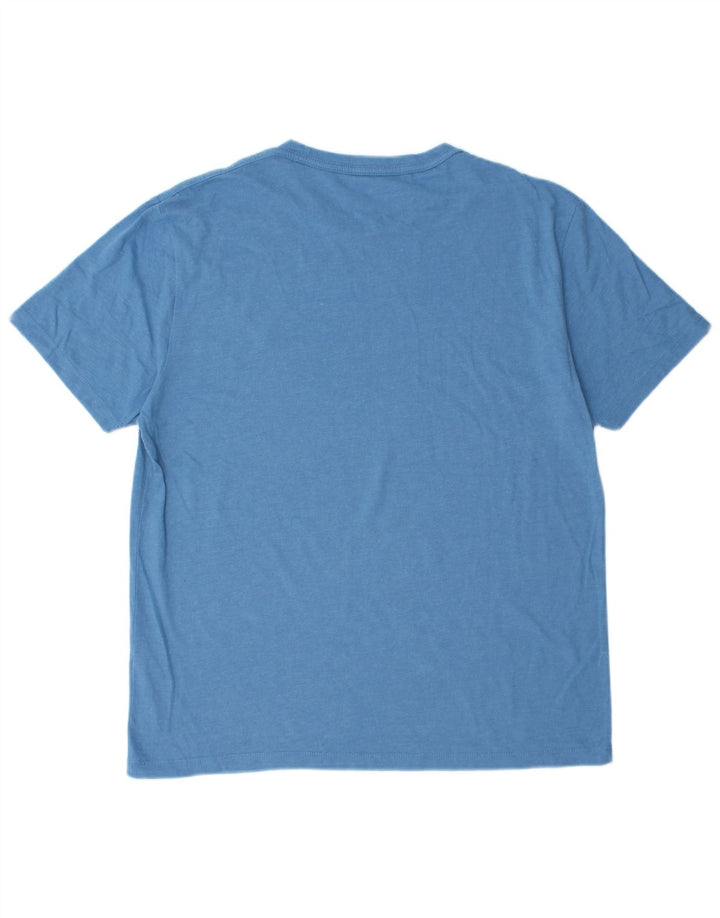 T-shirt da uomo con vestibilità regolare All Saints, taglia grande, in cotone blu