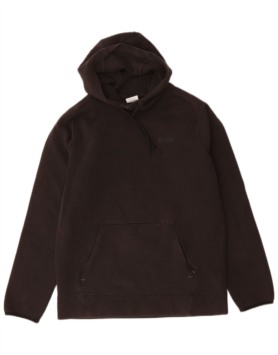 Felpa con cappuccio da uomo Puma Large in cotone nero