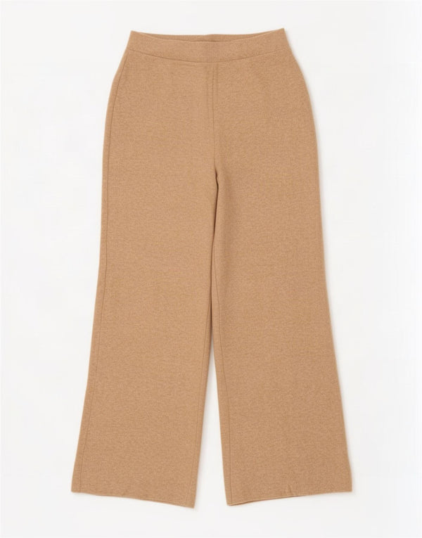 Pantaloni casual a gamba larga da donna Zara medi W28 L29 Beige