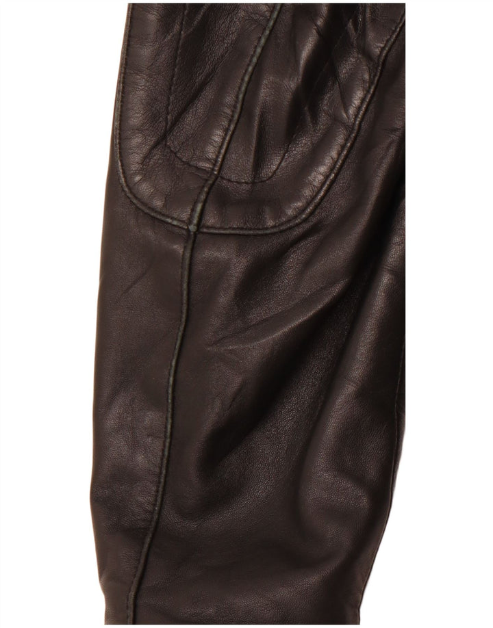 Giacca da pilota in pelle da uomo VINTAGE IT 54 2XL Pelle nera