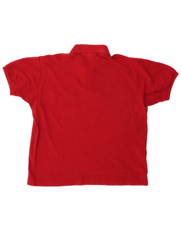 Polo da uomo Lacoste vestibilità classica taglia 5 grande in cotone rosso