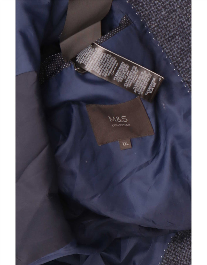 Cappotto da uomo Marks & Spencer UK 44 2XL Poliestere blu navy