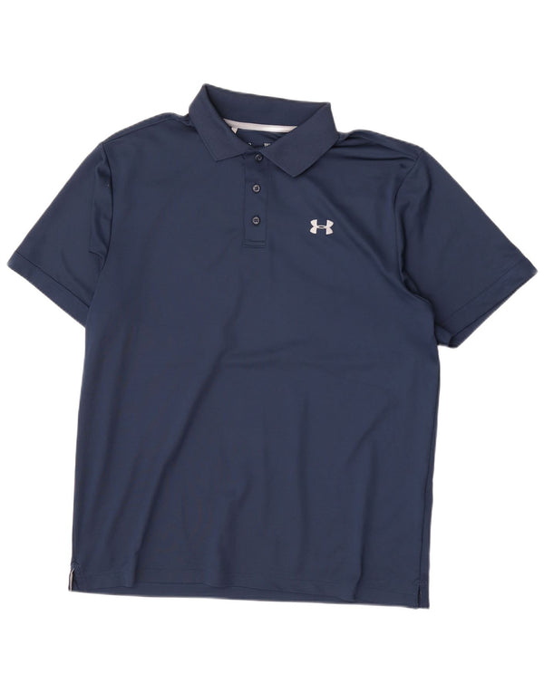 Polo Under Armour da uomo Heat Gear Large Blu Navy