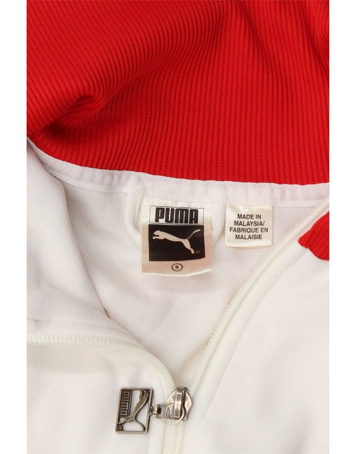 Giacca da tuta da donna Puma UK 10 Small White Colourblock