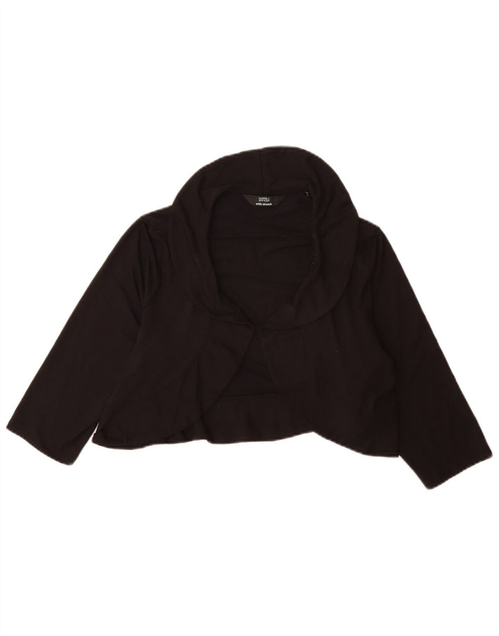 Top Bolero corto da donna Marks & Spencer UK 14 viscosa nera media