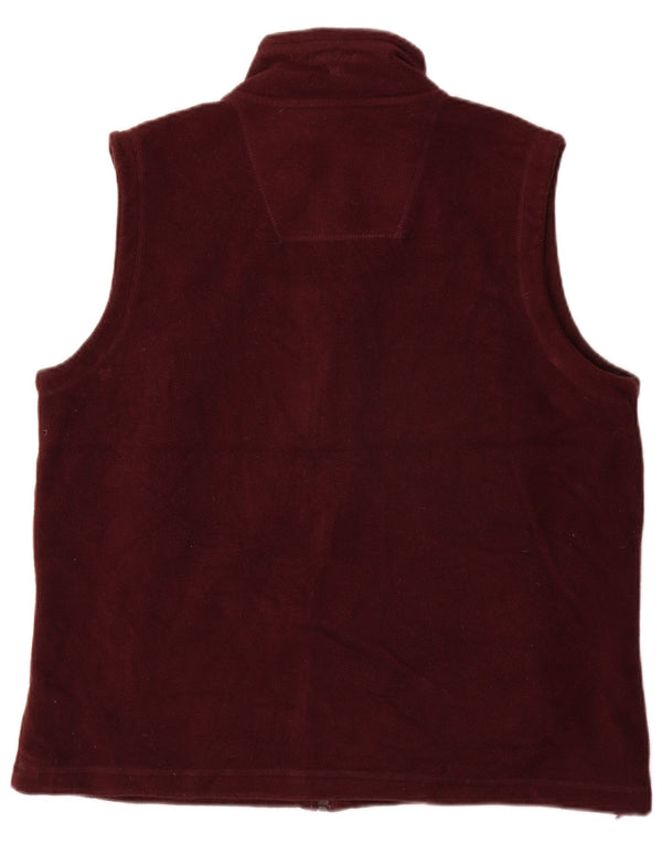 Gilet in pile da uomo James Pringle UK 38 Poliestere bordeaux medio