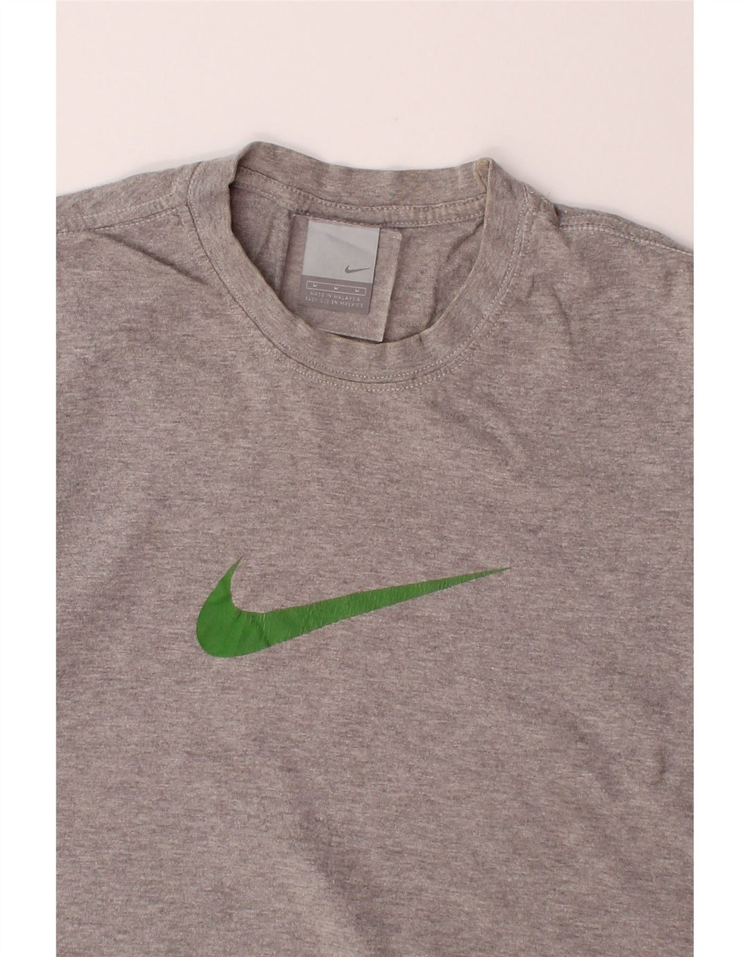 NIKE Womens Graphic T-Shirt Top UK 14 Medium Grey Cotton Vintage Nike and Second-Hand Nike from Messina Hembry 