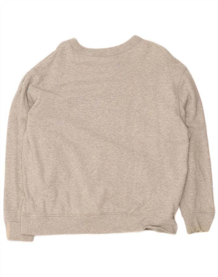 Felpa Adidas da uomo vestibilità ampia, maglione, cotone chiazzato grigio medio