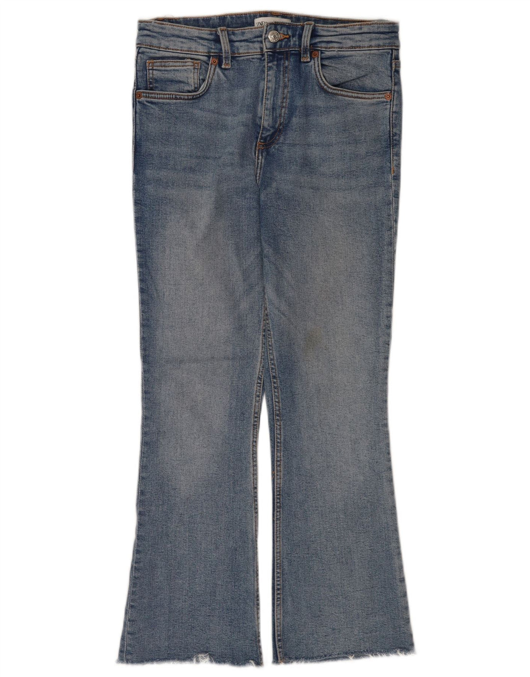 Jeans corti svasati da donna Zara EU 40 medi W30 L25 blu