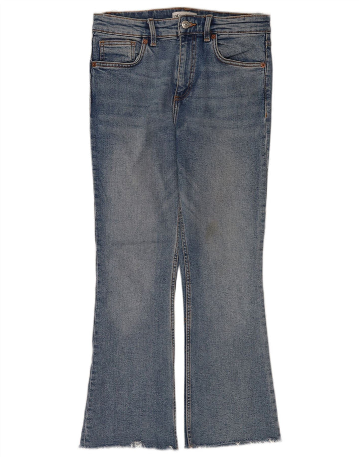 Jeans corti svasati da donna Zara EU 40 medi W30 L25 blu