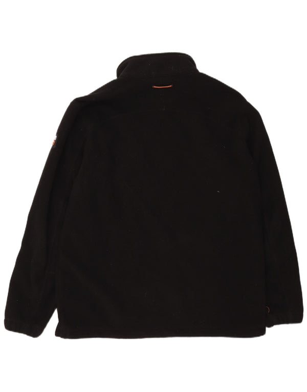 Timberland Giacca in pile foderata da uomo UK 40 Large Nero Poliestere
