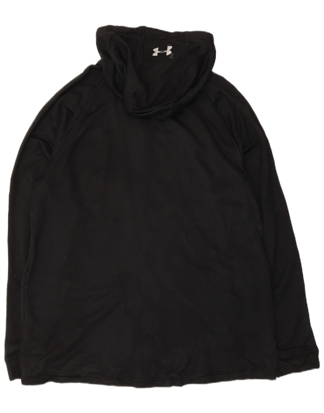 Felpa con cappuccio e zip da uomo Under Armour XL poliestere nero