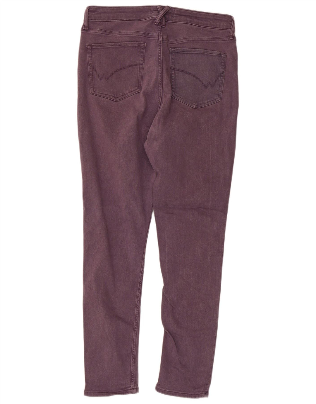 WHITE STUFF Jeans skinny a vita alta da donna UK 14 Large W32 L28 Viola