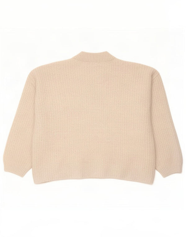 Maglione a collo alto corto da donna Marks & Spencer UK 14 Beige medio
