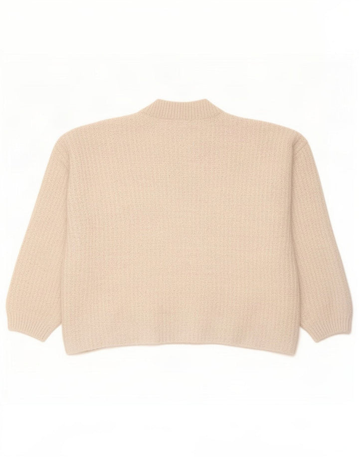 Maglione a collo alto corto da donna Marks & Spencer UK 14 Beige medio