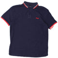 Polo da uomo FILA grande in cotone blu navy