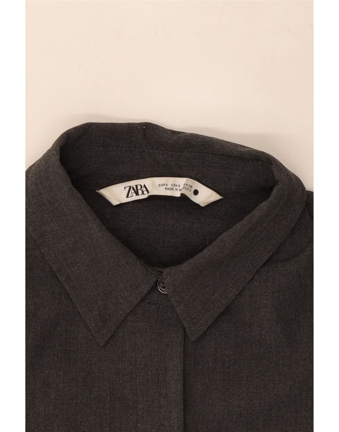 Camicia Zara da donna vestibilità ampia UK 10 piccola grigia