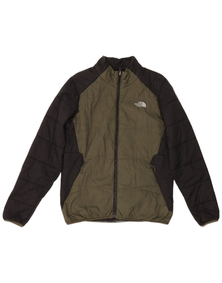 Giacca imbottita da uomo The North Face UK 40 Large Khaki Colorblock Nylon