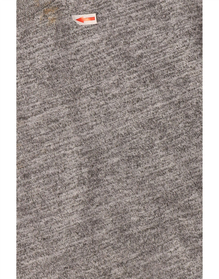 Top tunica autografata da donna Marks & Spencer UK 20 2XL Poliestere chiazzato grigio