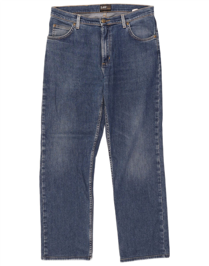 Jeans dritti da uomo Lee Brooklyn W34 L28 cotone blu