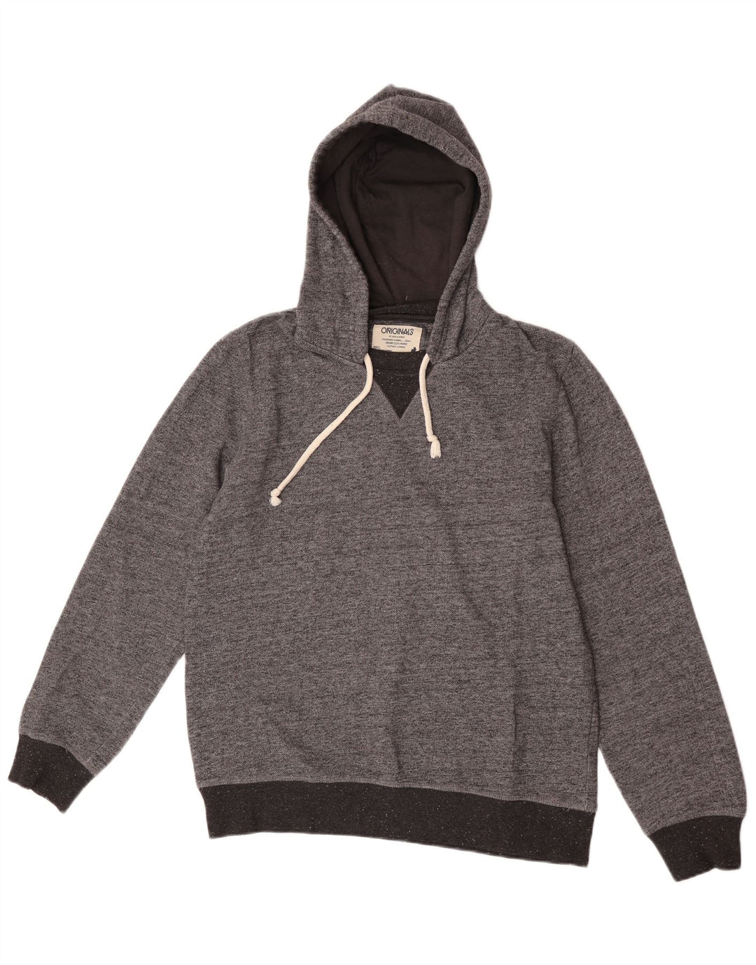 Maglione con cappuccio da uomo Jack & Jones grande grigio screziato