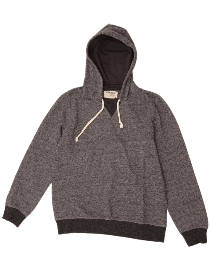 Maglione con cappuccio da uomo Jack & Jones grande grigio screziato