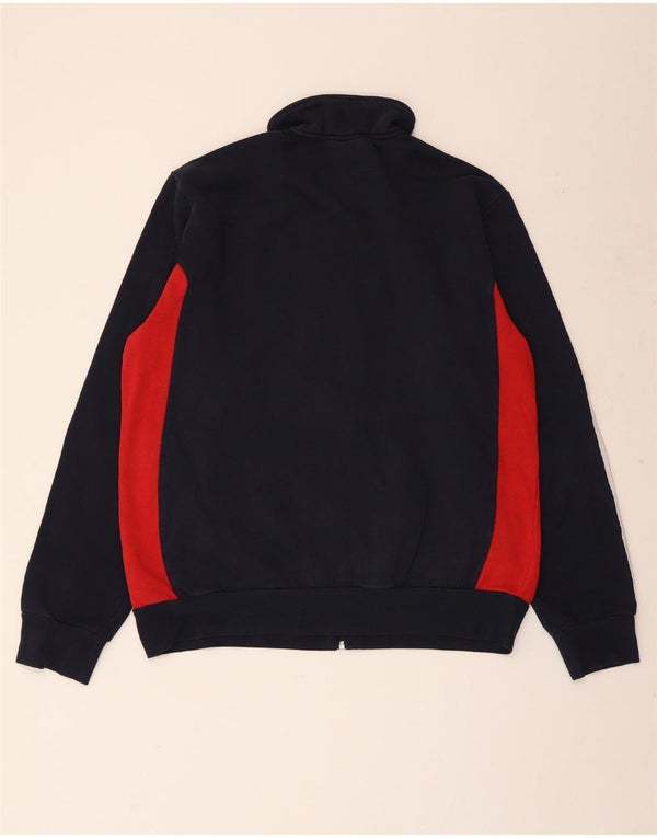 Giacca da ginnastica da uomo Adidas XL in cotone color block blu navy