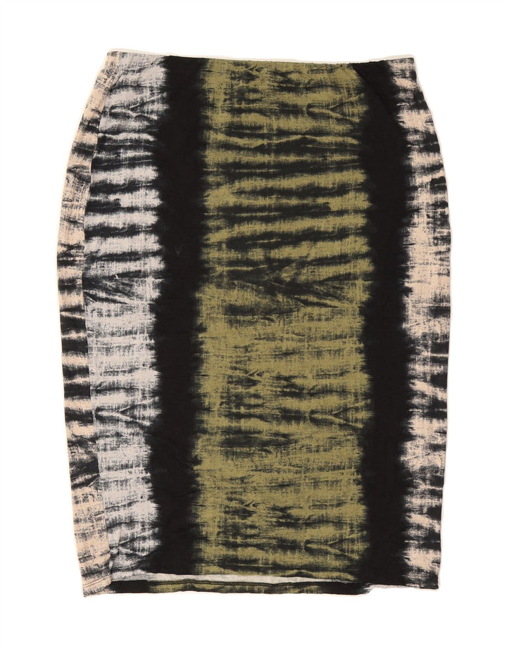 MOSSIMO Womens Pencil Skirt Large W32 Multicoloured Striped Rayon Vintage Mossimo and Second-Hand Mossimo from Messina Hembry 