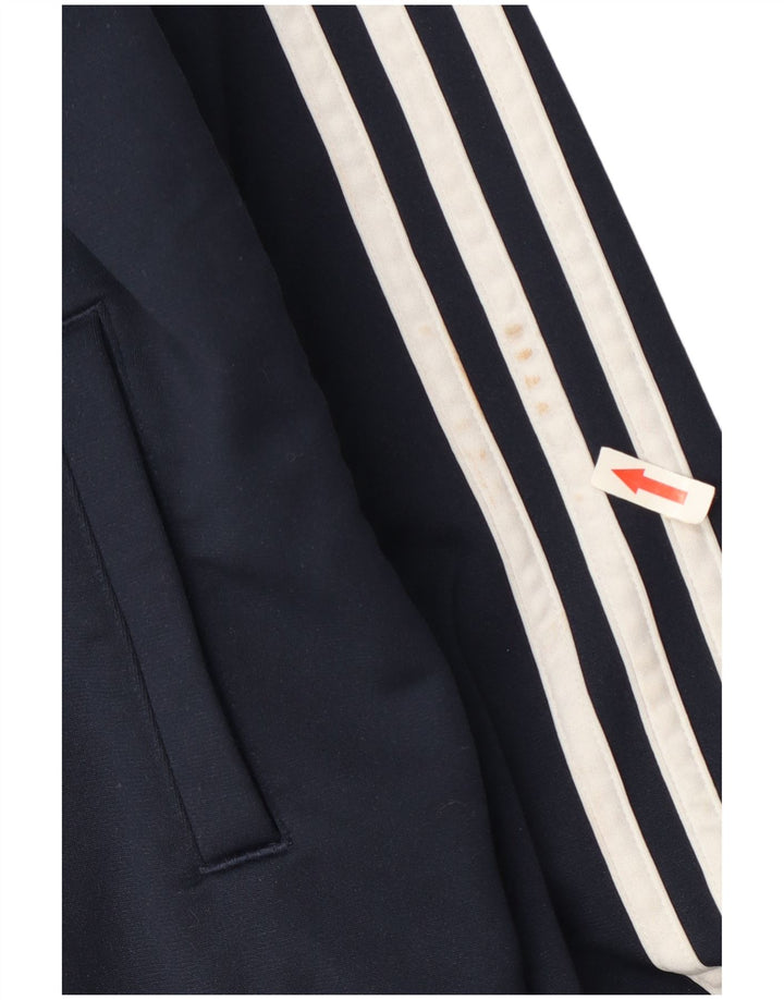 Giacca da tuta da ragazzo Adidas 15-16 anni in poliestere blu navy