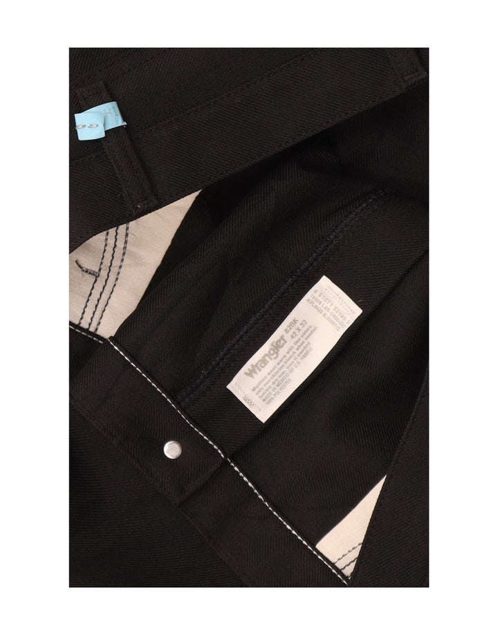 Pantaloni casual dritti da uomo Wrangler W42 L32 poliestere nero