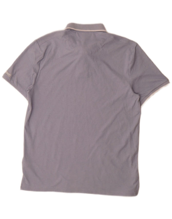 Polo da uomo Dkny in cotone blu medio
