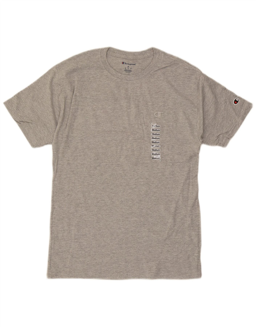 T-shirt da uomo Champion Top in cotone mélange grigio medio