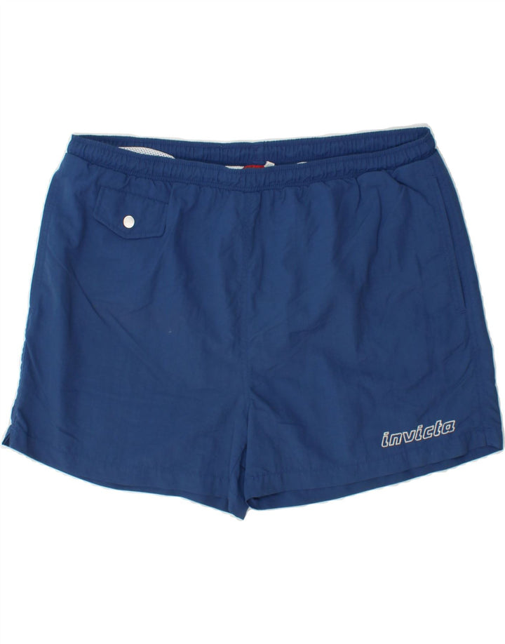 INVICTA Mens Swimming Shorts 2XL Navy Blue Polyester Vintage Invicta and Second-Hand Invicta from Messina Hembry 