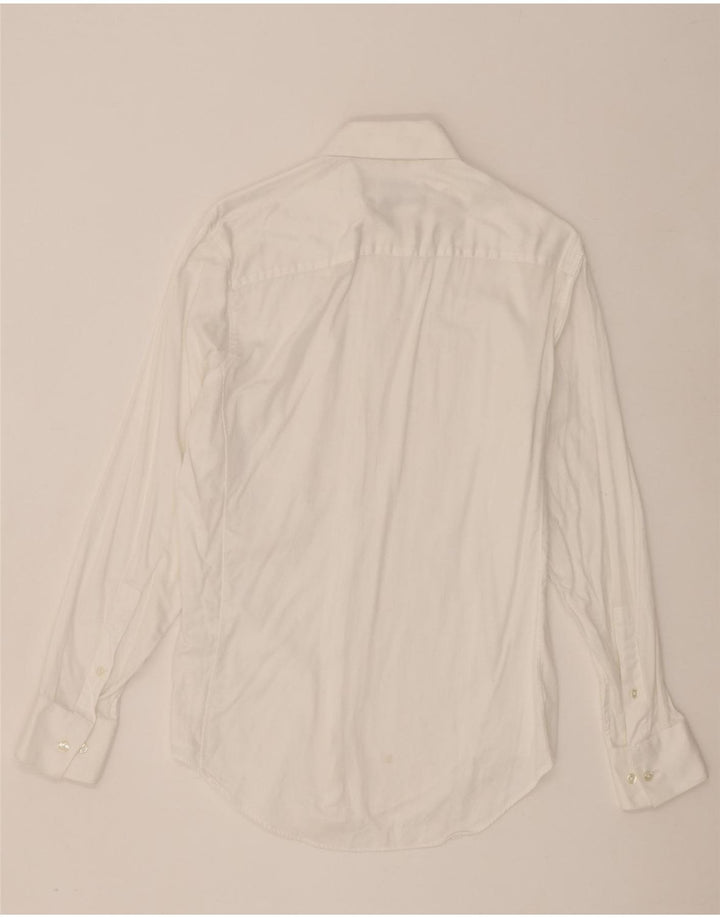 Camicia slim fit da uomo Calvin Klein taglia 15 cotone bianco medio