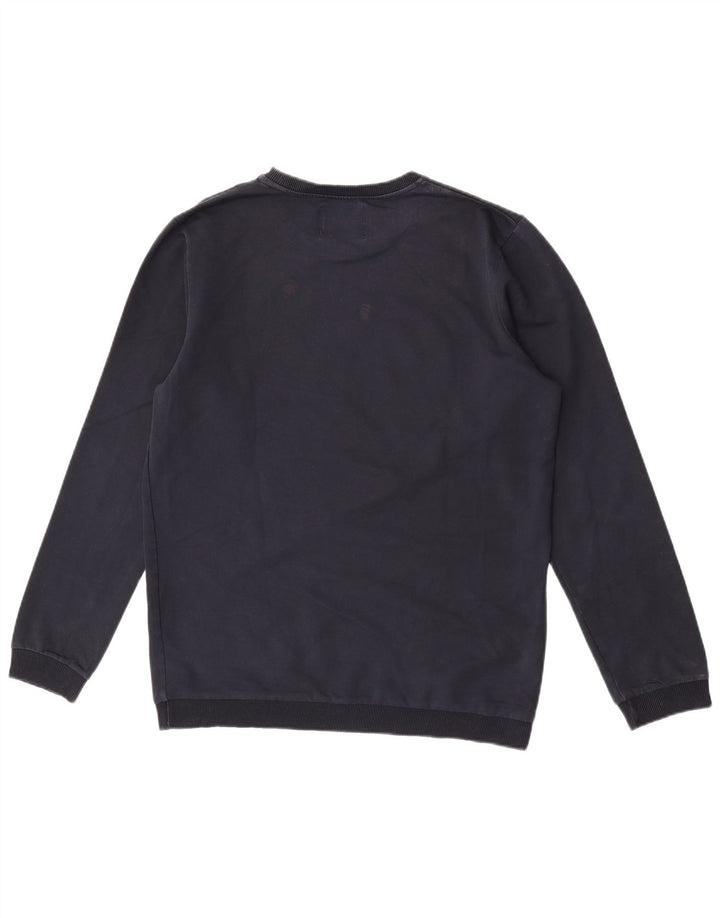 Jack & Jones Felpa con grafica da uomo Maglione grande in cotone blu navy