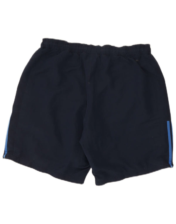 Pantaloncini sportivi Adidas Climalite da uomo di grandi dimensioni in poliestere blu navy