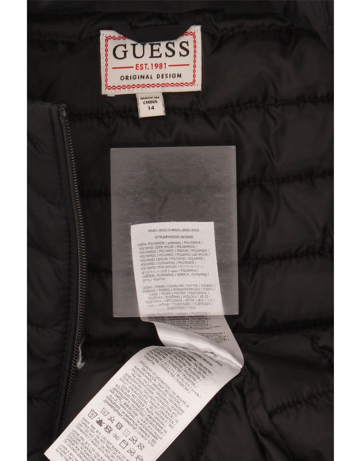Gilet imbottito da bambino Guess 13-14 anni in poliammide nero