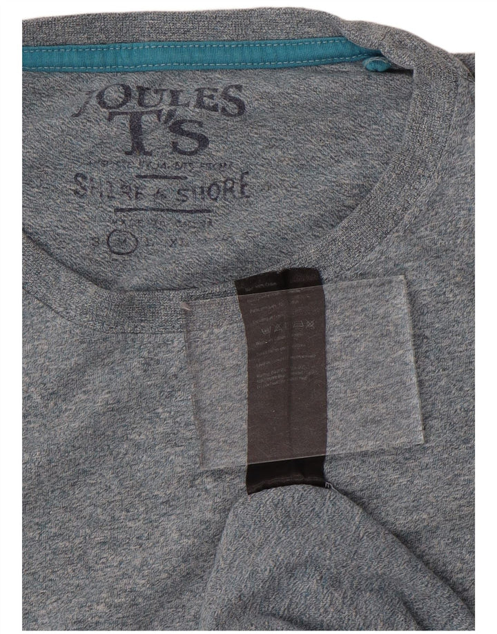 T-shirt da uomo Joules Top in cotone blu medio