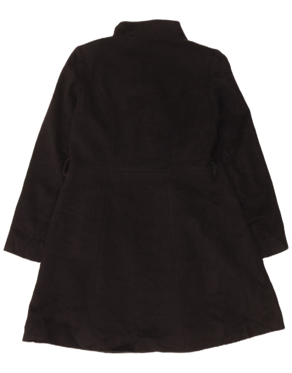 MICHAEL KORS Cappotto oversize da donna UK 10 piccolo in lana nera