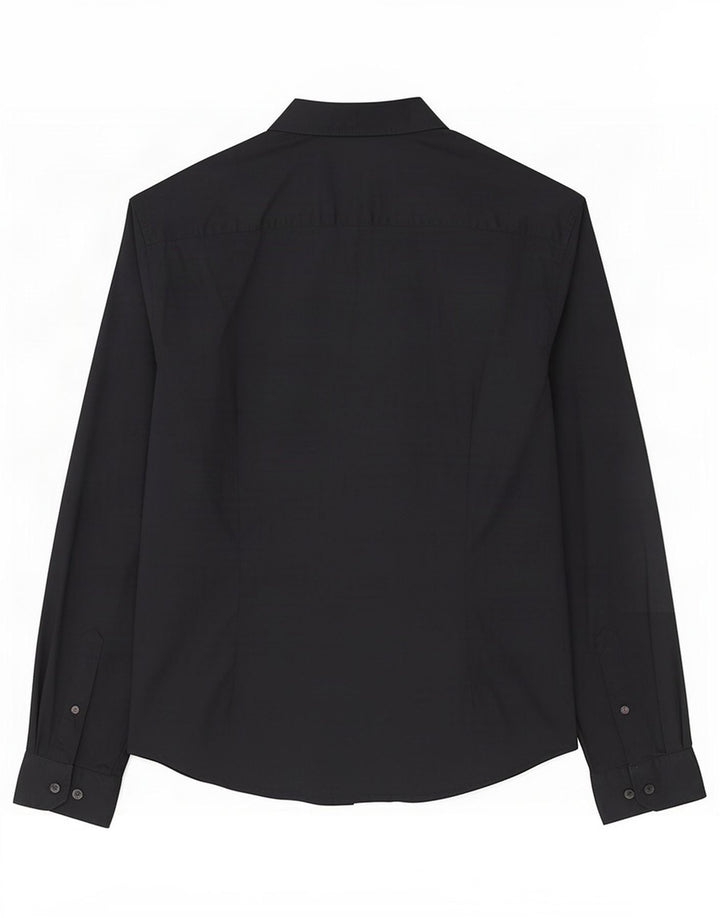 Camicia da uomo Esprit in cotone nero medio