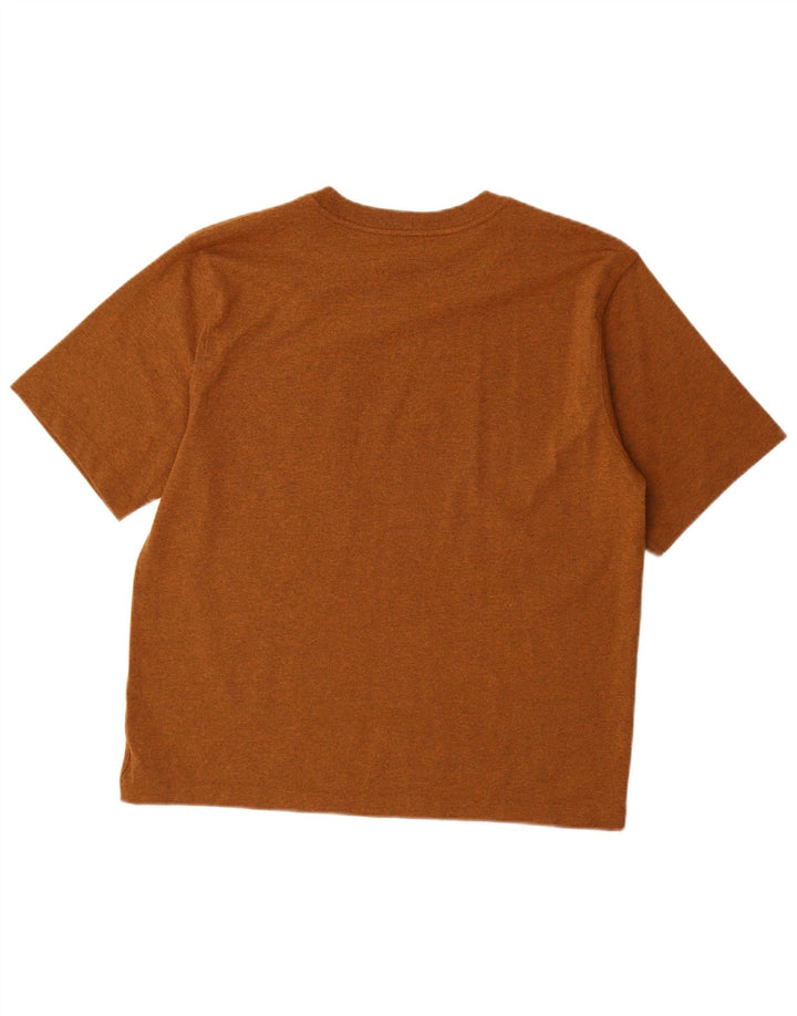 T-shirt da uomo dalla vestibilità comoda CARHARTT, in cotone screziato marrone medio