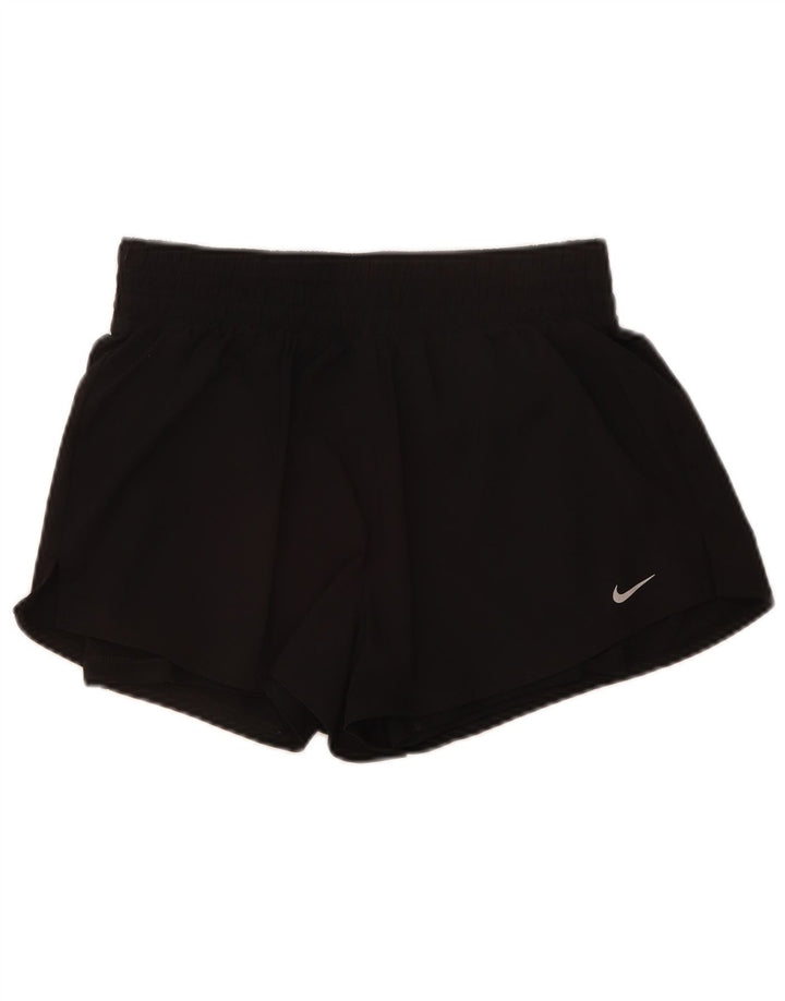 Pantaloncini sportivi Nike da donna Dri Fit UK 12 medio nero poliestere