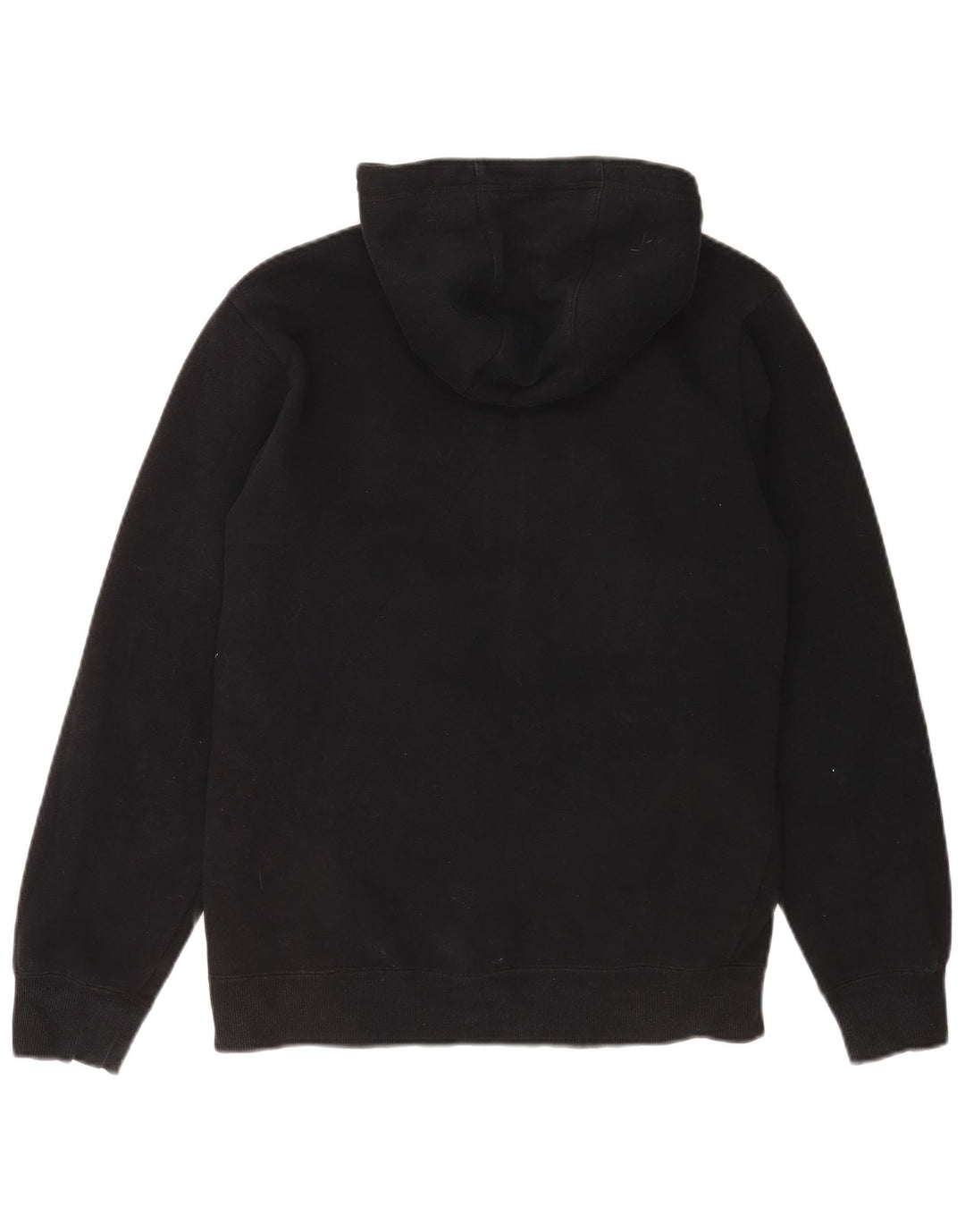 Maglione con cappuccio e zip grafica da uomo Adidas in cotone nero medio