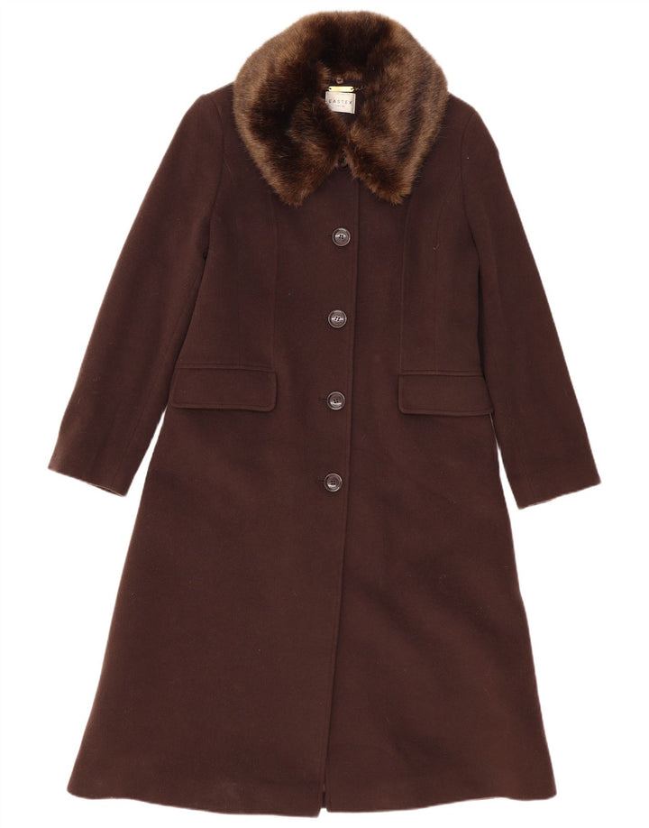 Cappotto da donna Eastex UK 12 in lana marrone medio