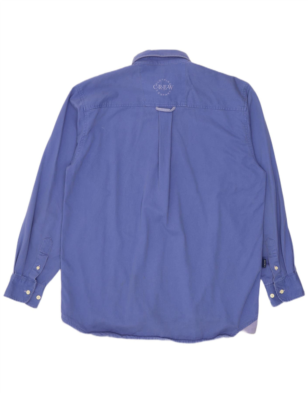 Crew Clothing Camicia pullover da uomo in cotone blu medio
