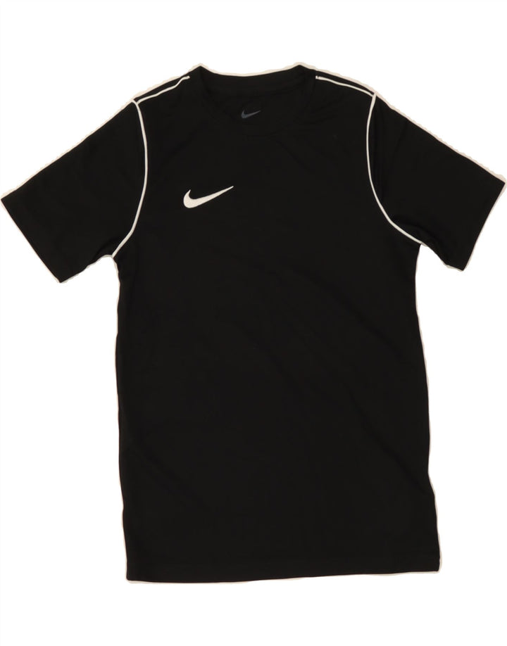 NIKE Boys Dri Fit T-Shirt Top 10-11 Years Medium Black Polyester Vintage Nike and Second-Hand Nike from Messina Hembry 